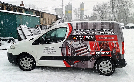 Oklejanie samochodów Kielce - Peugeot Partner - aga-tech