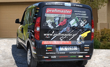Oklejanie samochodów Kielce Fiat Doblo - Profimaster